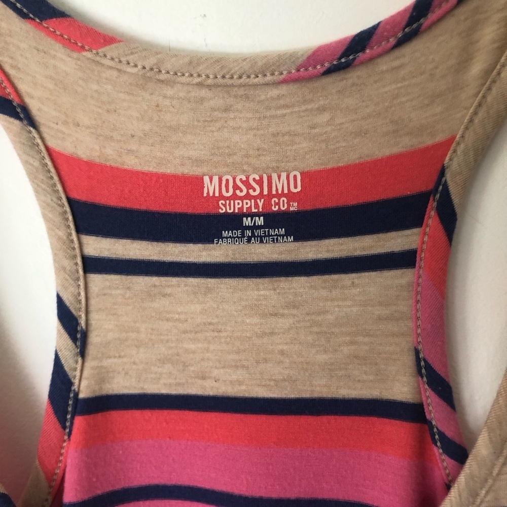 Striped Racerback Jersey Dress - Picture 3 of 5